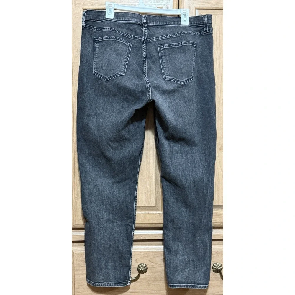 Gap 1969 Jeans Mens 34R Washed Black Cotton Regular Fit Denim